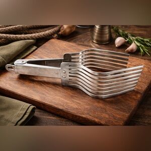 Vintage Rostfrei Stainless Steel Meat Serving Tongs Germany Multi-Prong 10”